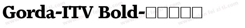 Gorda-ITV Bold字体转换